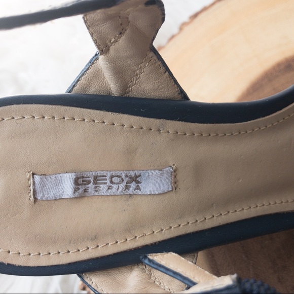 GEOX Respira Roxy Wedge Women's Blue Leather - Picture 7 of 13